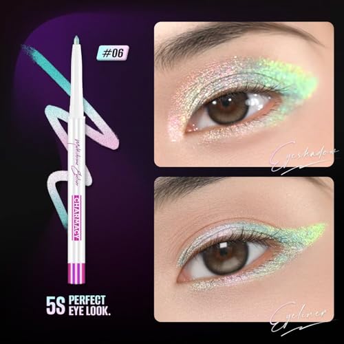 Chameleon Eyeliner Gel Pen - Color Changing, Waterproof & Smudge-Proof, Metallic Shades - B02