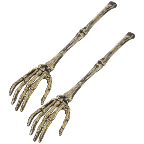 Skeleton Hands Salad Serving Spoons Halloween Table Decor - Skull Arm Shape Utensils