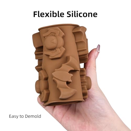Halloween Silicone Molds 2 Pack - Bat and Spider Candy & Cake Decorations