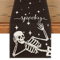 Black 13x60 Inch Halloween Table Runner - Artoid Mode Home Decor