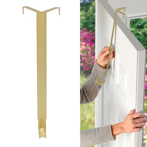 Textured Gold Adjustable Wreath Hanger - Top & Length Adjustable Decor