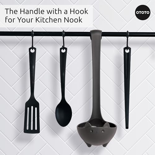 Katie Black Cat Soup Ladle - Halloween Gift for Cat Lovers, Fun Kitchen Accessory