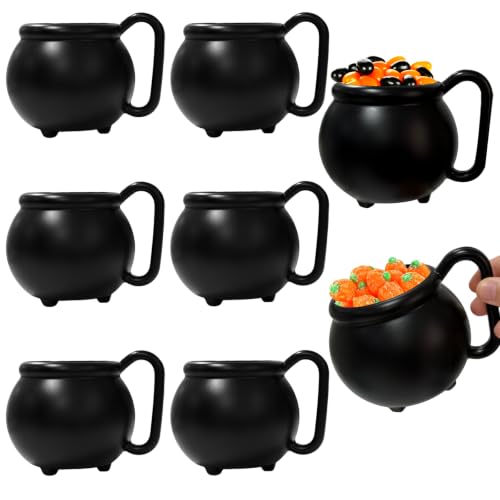 6 Pack 15 oz Cauldron Mugs - Halloween Witch Brew Drinkware