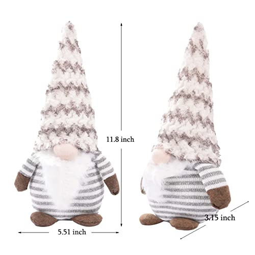 Faceless Christmas Gnome Decorations Ww-6, 2 Pack Handmade Plush Santa Gnomes for Holiday Decor