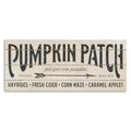 Unframed Canvas Wall Art - Pumpkin Patch Fall Halloween Decor 24x10 Inches