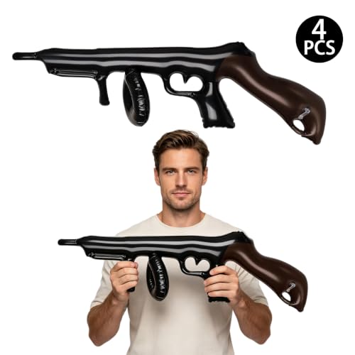 4 Pack Inflatable Gun Prop Set for Halloween Party and Decorations