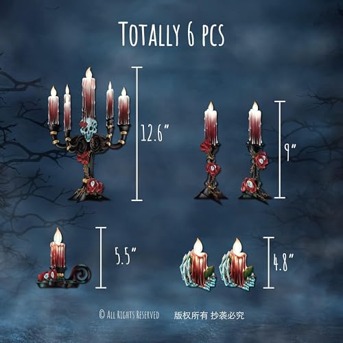 Halloween Blood & Rose Garland Decorations Bundle for Party Decor