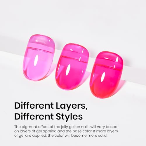 Beetles Neon Hot Pink Gel Nail Polish - Vibrant Night Variation 15ML