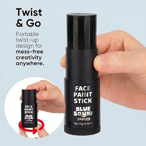 Black Face Paint Stick - Waterproof Body & Eye Makeup for Adults & Kids