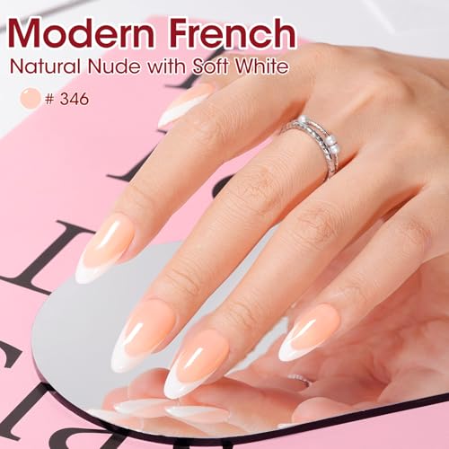 GELLEN Nude Pink Jelly Gel Nail Polish Set - Second Skin 6 Colors