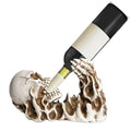 Resin Skeleton Wine Bottle Holder Gothic Tabletop Decor Gift