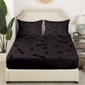 Halloween Bat Moon Bedding Set Queen Size Bed Cover with Pillowcases - Teens Kids