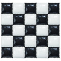 Black and White Square Foil Balloon Backdrop Kit for Parties - 25pcs