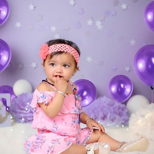 Purple Pearl Latex Balloons 12 Inch - Pack of 120 with Variation A08-Purple