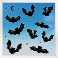 Reusable Halloween Black Bat Window Clings - Set of 3 Sheets Decorations