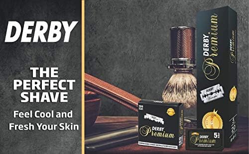 300 "Derby Premium" Single Edge Razor Blades for straight razor