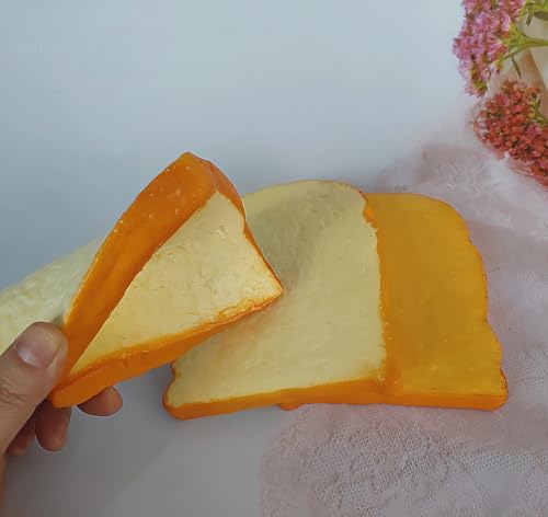 Artificial Bread Slices Set for Photography & Decor - Realistic Fake Food Props (3 Pack)