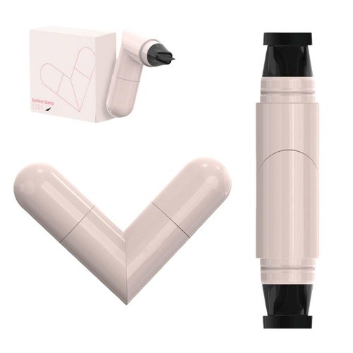 Skiennix Waterproof Winged Eyeliner Stamp Pen - Quick Dry, Smudge-Proof Gel Pencil Set (Black)