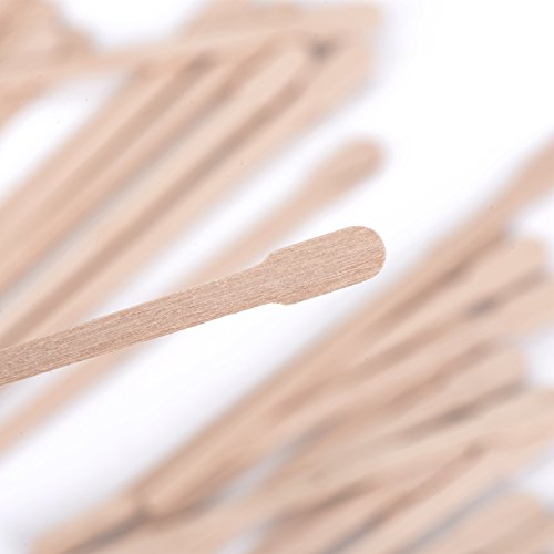 400 Pack Wax Applicator Sticks for Face Eyebrows Hair Removal - Wooden Spatulas - Small Size