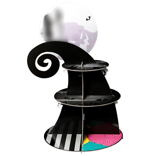 3-Tier Cardboard Cake Stand Tower for Halloween Christmas Birthday Party