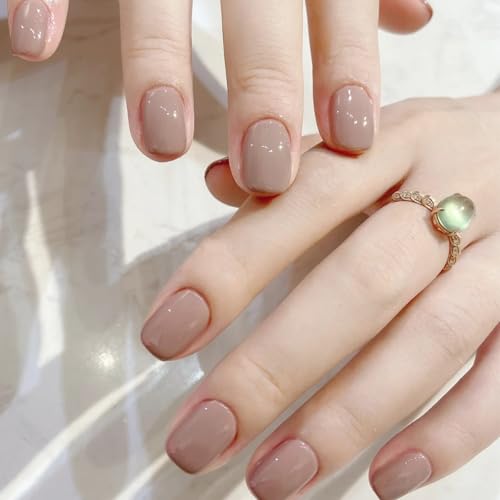 Light Brown Nail Polish 12ml Quick Dry Nude Lacquer for Nail Art