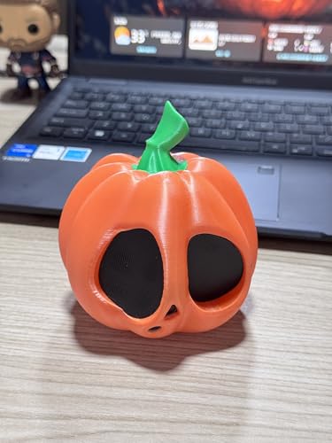 Halloween Pumpkin Desk Decor - 3D Printed Spooky Indoor & Outdoor Decoration - Variation C