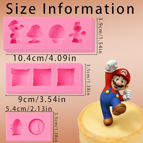 Silicone Mold Set for Chocolates, Candies & Cake Decorations - 3 Pieces