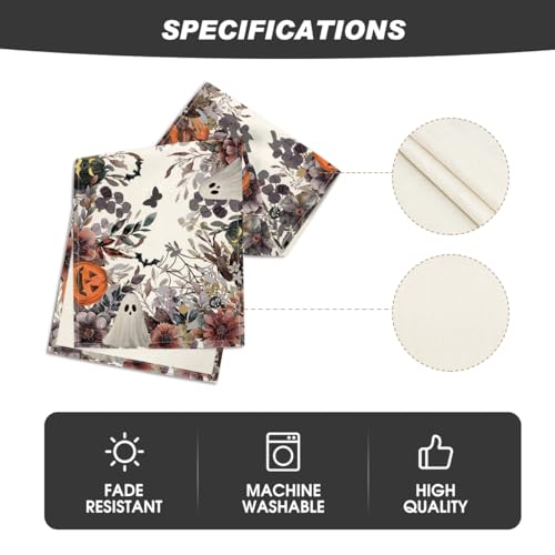 Halloween Table Runner 13x108 Inch Home Party Decor Beige Brown
