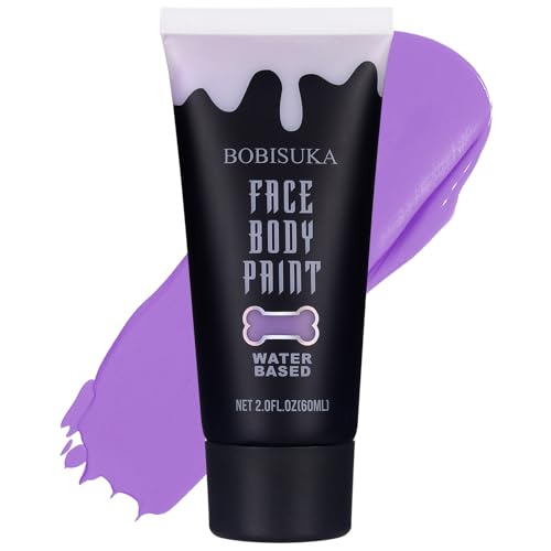 Purple Face & Body Paint - Water-Based, Non-Toxic, Washable for Halloween & Cosplay