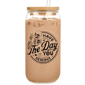 Skeleton Glass Cups with Lids & Straws - Goth Coffee Mug Gift Set