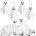24 Pcs Halloween Hanging Ghost Ornaments Small White Ghost Decorations - Spooky Decor