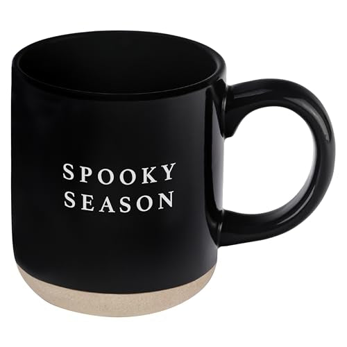 Halloween Spooky Coffee Mug - 14oz Durable Stoneware Cup with Season Design - Spooky Season Variation