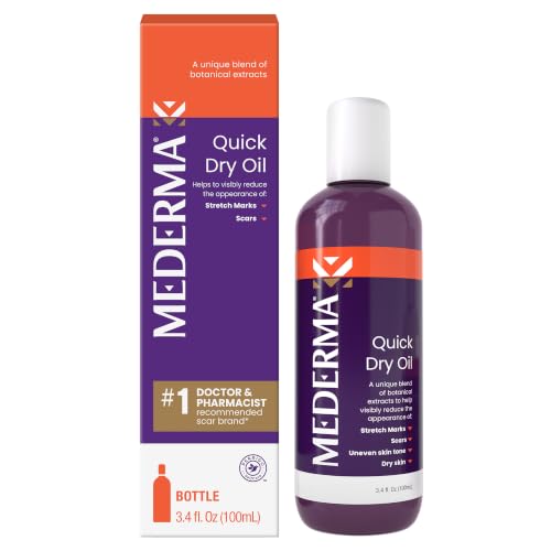 Mederma Quick Dry Scar and Stretch Mark Body Oil 3.4 Fl Oz