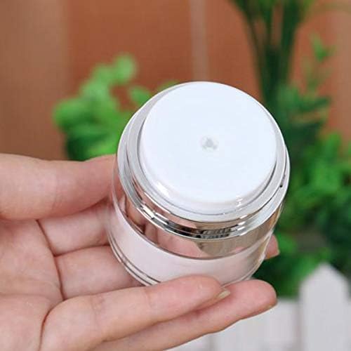 Airless Cosmetic Jar - Refillable Travel Makeup Container for Foundation & Creams | Leak-Proof Design | 1.7 oz
