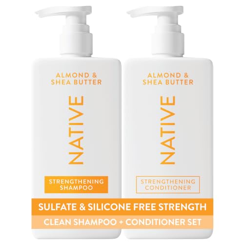 Native Shampoo & Conditioner Set - Almond & Shea Butter | 16.5 Fl Oz Each, 2 Pack - All Hair Types