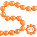 Orange Link Balloons Set - 6 Inch Latex Balloons for Party Decoration, 120 Pcs