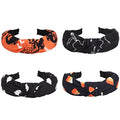Halloween Headband-C 4 Pack Skull Ghost Pumpkin Hairbands for Women & Girls