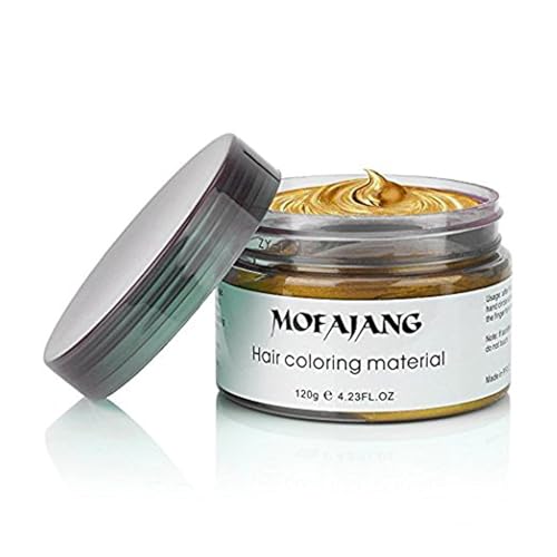 Temporary Hair Wax Spray - Gold Color, Safe & Long-Lasting, 4.23 oz