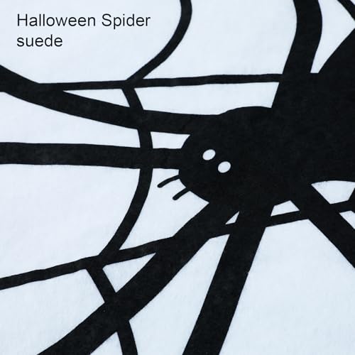 Halloween Chair Covers Set of 4 - Skeleton and Spider Web Design, Spider Variation