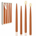 Pumpkin Scented Taper Candles - Orange 10 Inch Long Candlesticks, 4PCS - Fall Decor