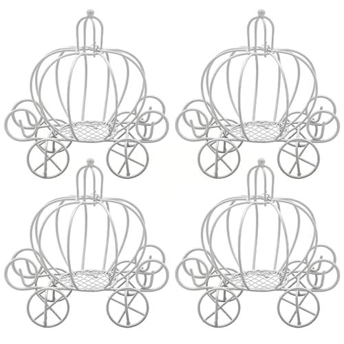 White Pumpkin Carriage Candy Box - Cinderella Wedding Party Centerpiece