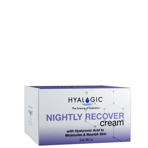 Hyalogic Nightly Recover Facial Night Cream - Hydrating Moisturizer with Hyaluronic Acid | 2 oz