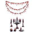 Halloween Blood & Rose Garland Decorations Bundle for Party Decor