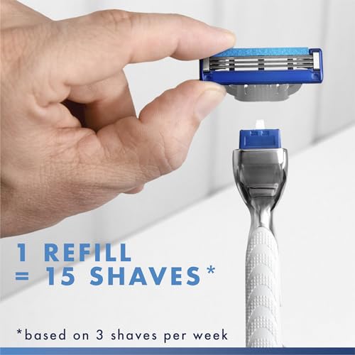 Gillette Mach3 Turbo Razor Blades Refill Pack for Men - 4 Blades