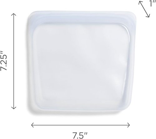 Stasher Silicone Reusable Storage Bag - Eco-Friendly Leak-Free Food Storage | 28 oz Tie Dye Blue