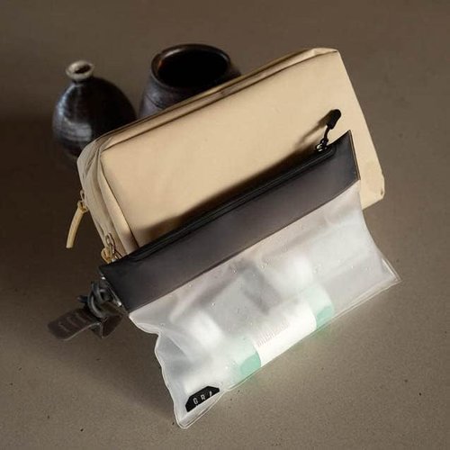 Gravel The Pouch - TSA Approved Clear Travel Toiletry Bag | Quart Size for Men & Women