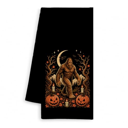 Halloween Bigfoot Kitchen Hand Towels 16x24 Inch - Color 3