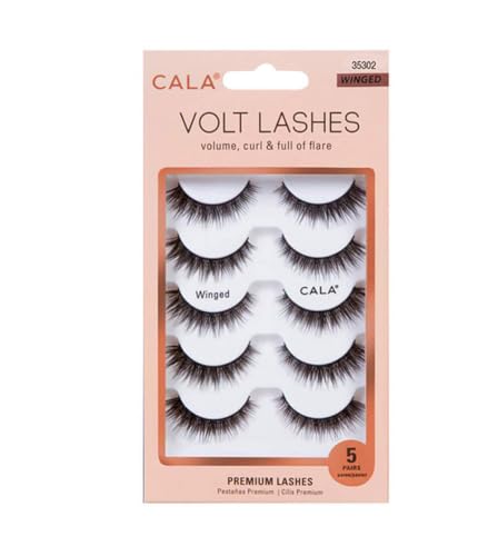 False Eyelashes Volumizing Curling Flares - 5 Pairs Winged Lashes