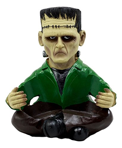 Halloween Frankenstein Salt & Pepper Shaker Set - Hand Painted Resin Figurines