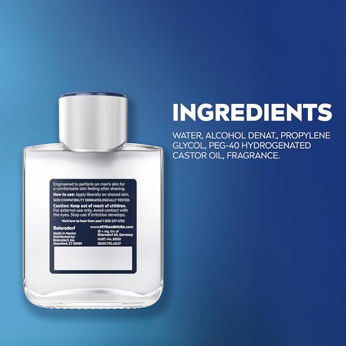 NIVEA MEN Deep Refreshing and Hydrating After Shave Lotion, Aftershave Lotion for Men Soothes Shave Irritation, 3.3 Fl Oz Bottle, Pack of 3